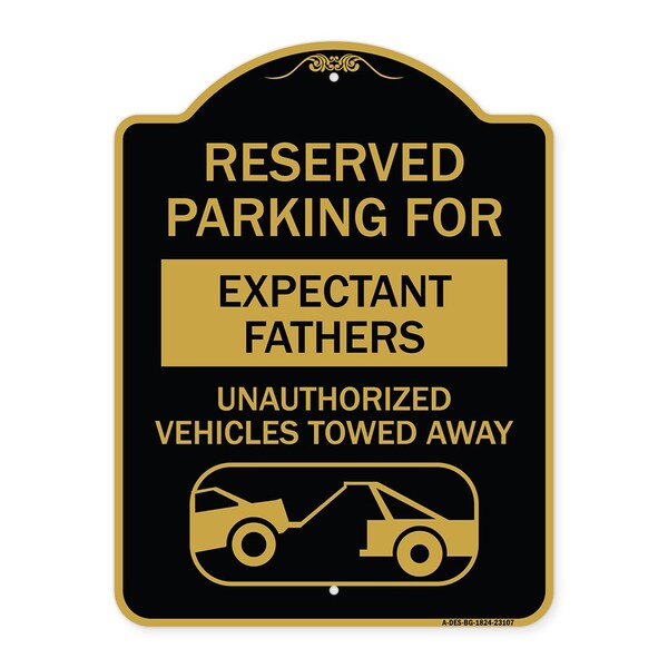 Reserved Parking for Expectant Fathers Unauthorized Vehicles Towed Away, A-DES-BG-1824-23107